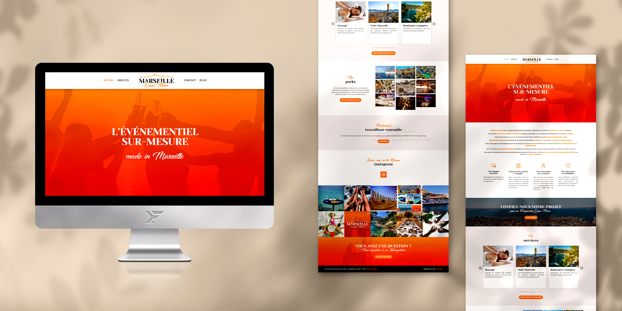 Marseille Cousu Main website et pages